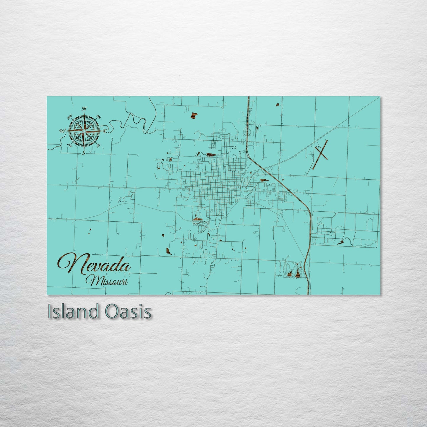 Nevada, Missouri Street Map