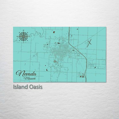 Nevada, Missouri Street Map