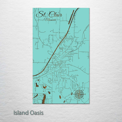 St. Clair, Missouri Street Map