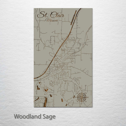 St. Clair, Missouri Street Map