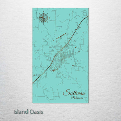 Sullivan, Missouri Street Map