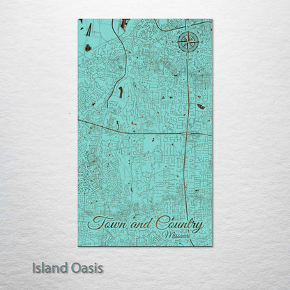 Town and Country, Missouri Street Map