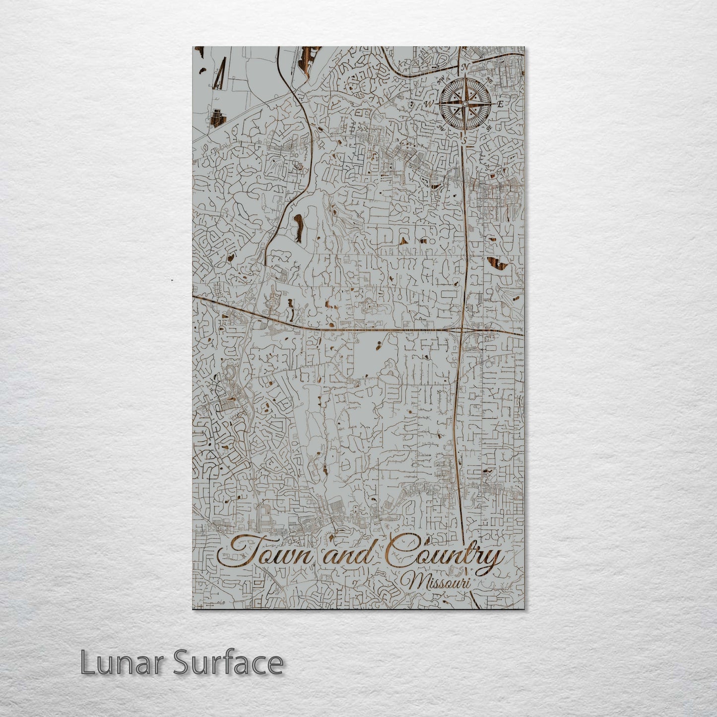 Town and Country, Missouri Street Map