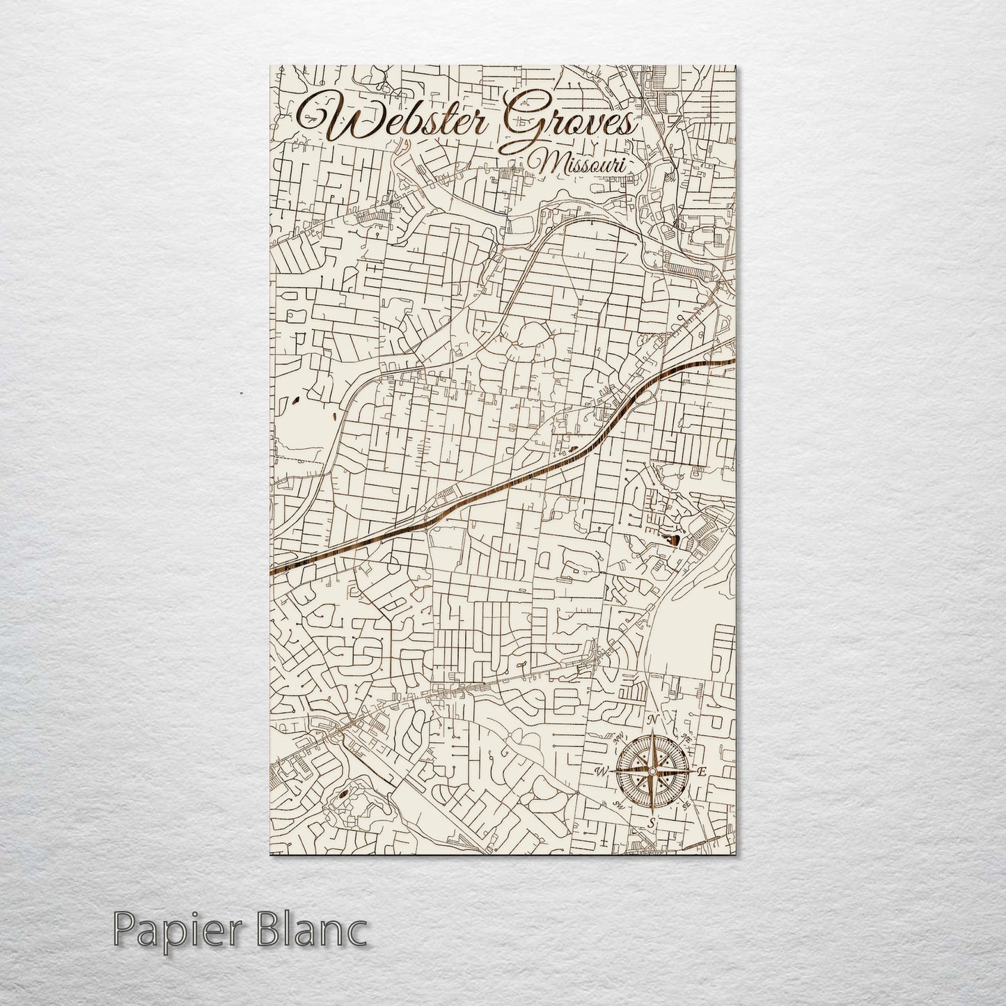 Webster Groves, Missouri Street Map