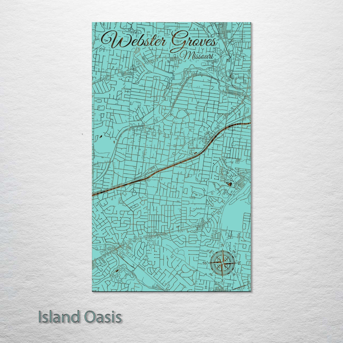 Webster Groves, Missouri Street Map