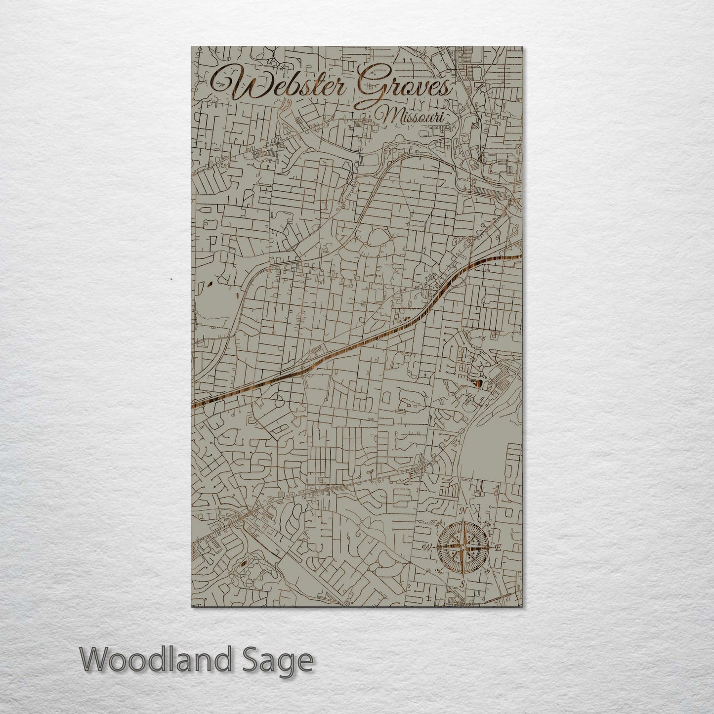 Webster Groves, Missouri Street Map