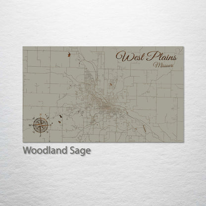 West Plains, Missouri Street Map