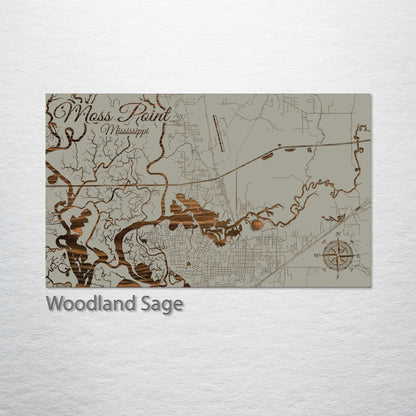 Moss Point, Mississippi Street Map