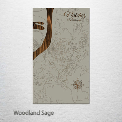 Natchez, Mississippi Street Map