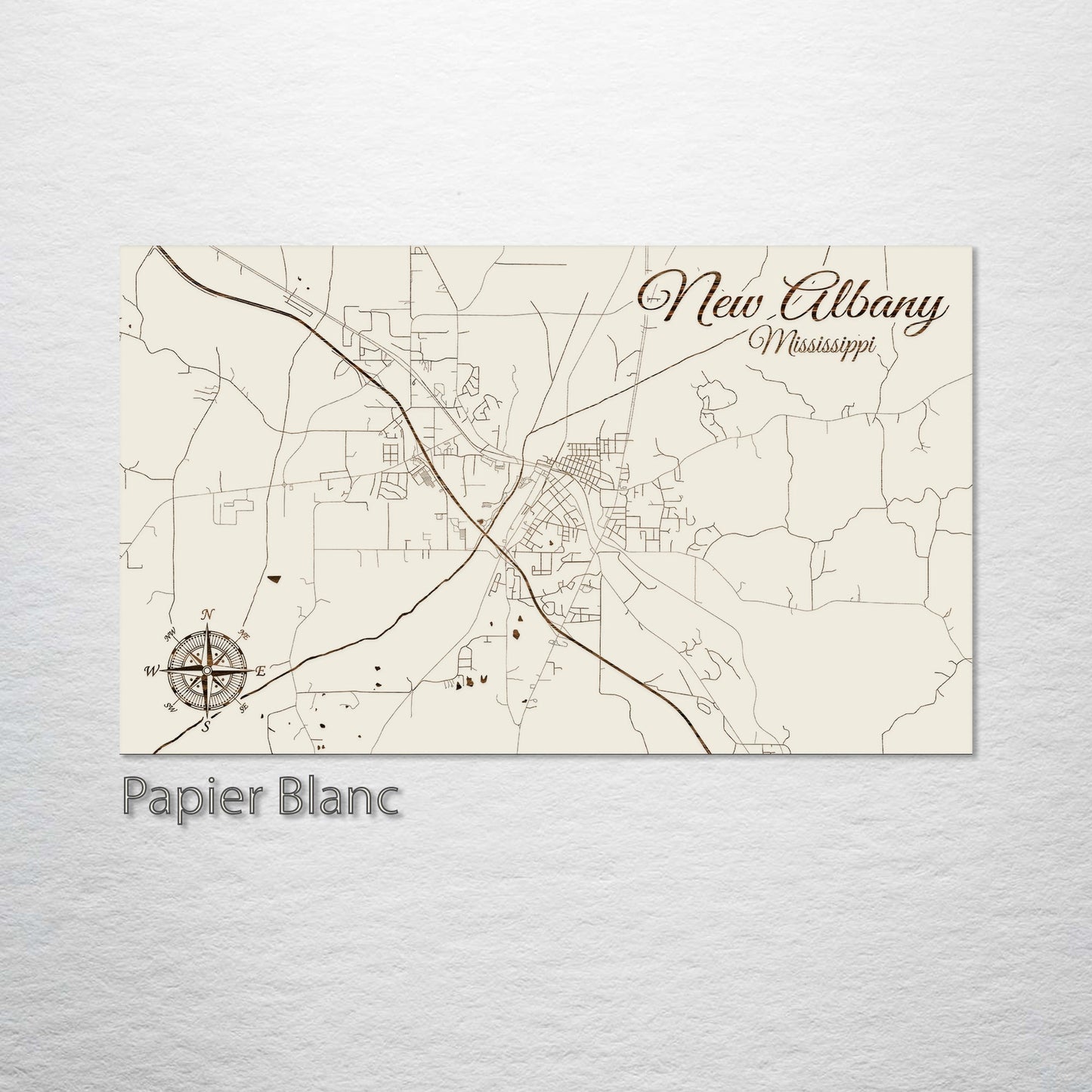 New Albany, Mississippi Street Map