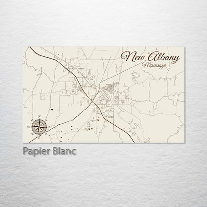 New Albany, Mississippi Street Map