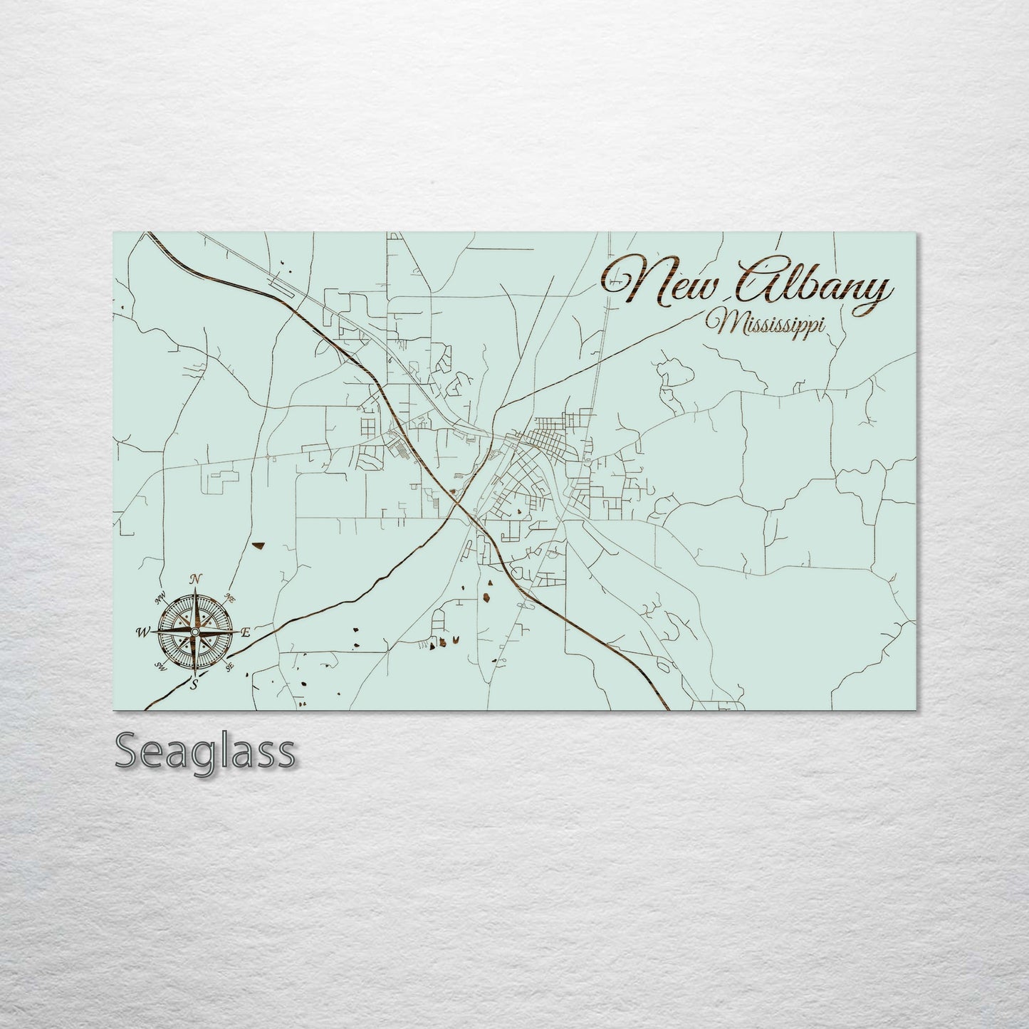 New Albany, Mississippi Street Map