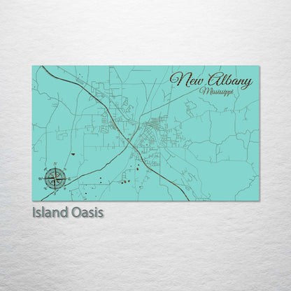 New Albany, Mississippi Street Map