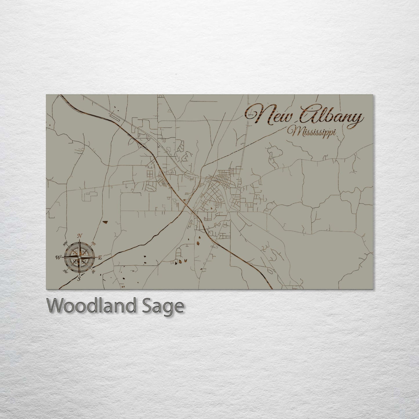 New Albany, Mississippi Street Map