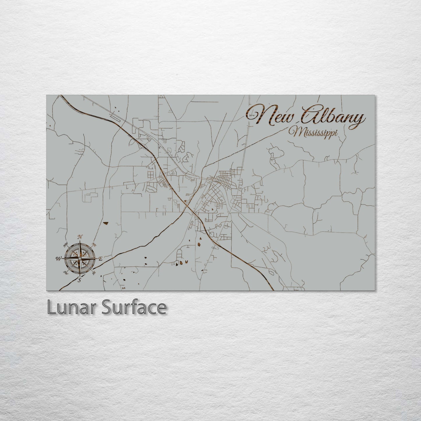 New Albany, Mississippi Street Map