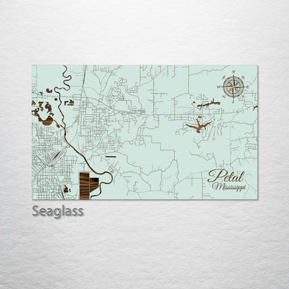 Petal, Mississippi Street Map