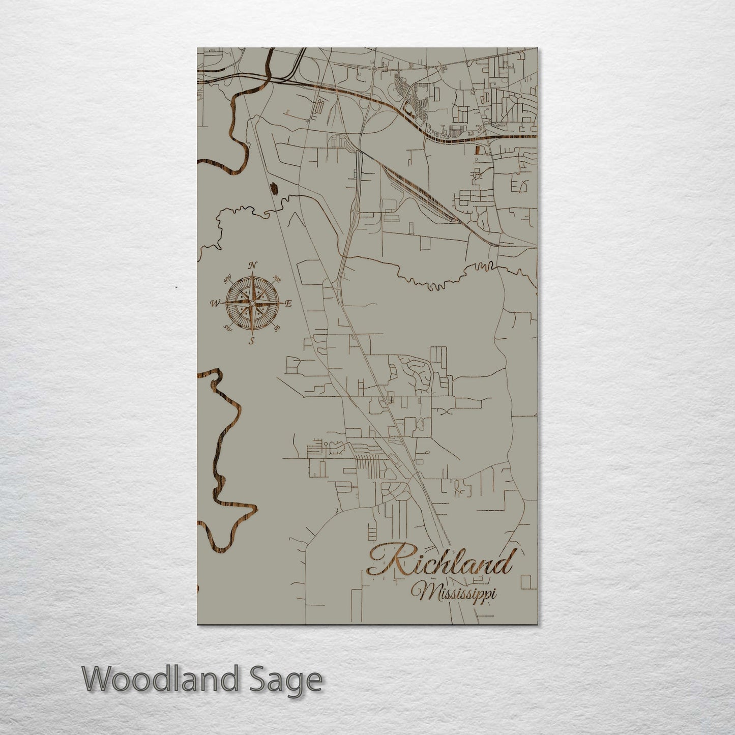 Richland, Mississippi Street Map