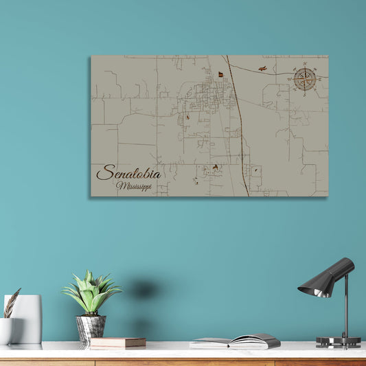 Senatobia, Mississippi Street Map