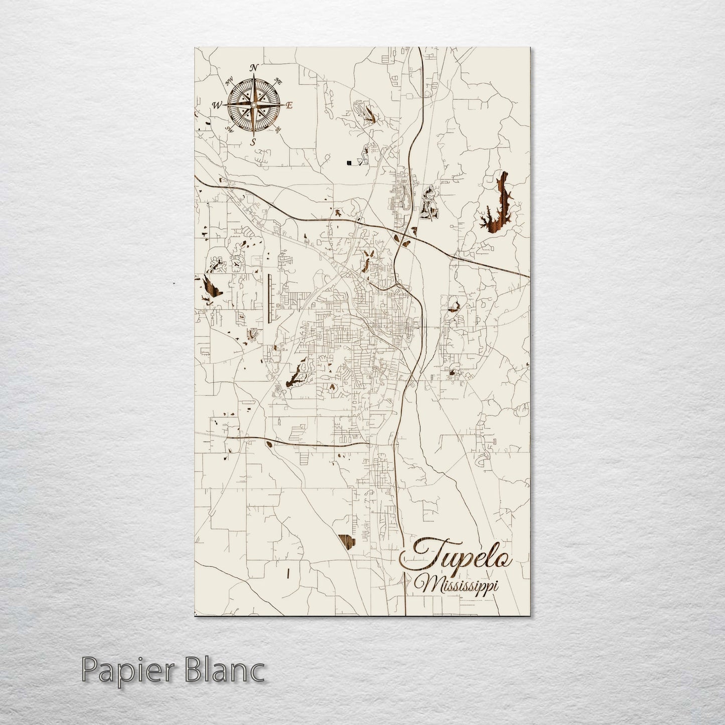 Tupelo, Mississippi Street Map