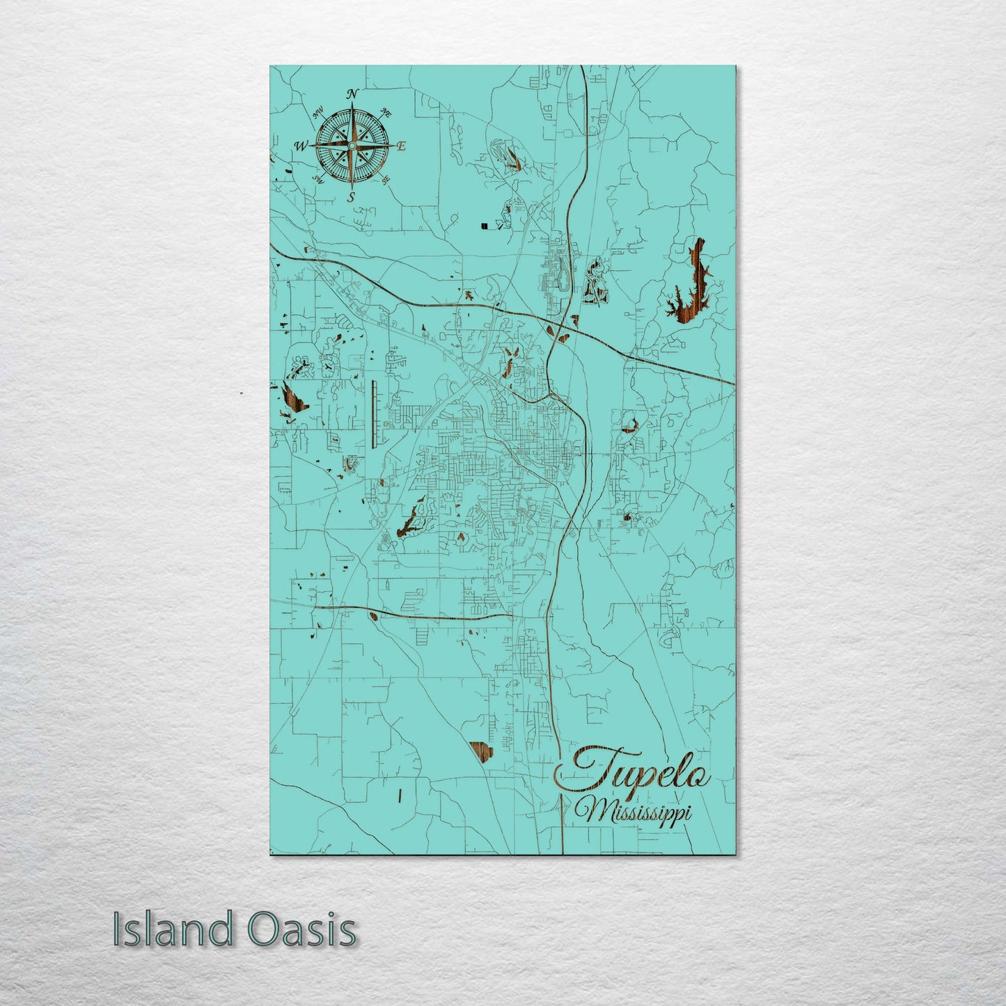 Tupelo, Mississippi Street Map