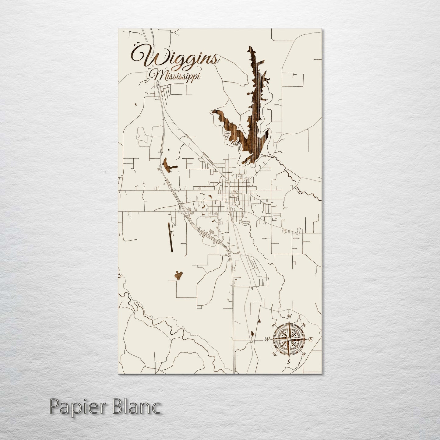 Wiggins, Mississippi Street Map