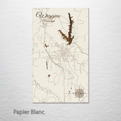 Wiggins, Mississippi Street Map