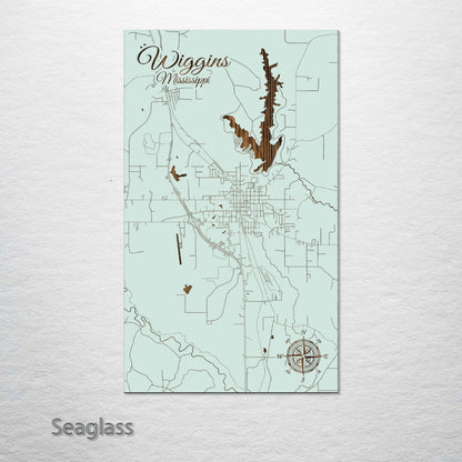 Wiggins, Mississippi Street Map