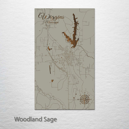 Wiggins, Mississippi Street Map