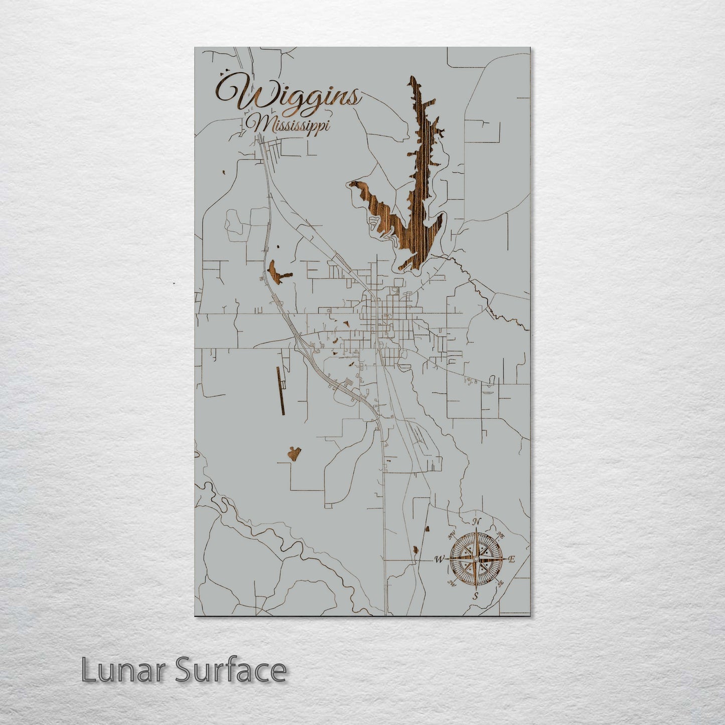 Wiggins, Mississippi Street Map