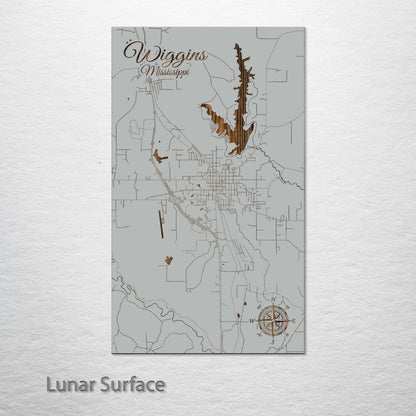 Wiggins, Mississippi Street Map