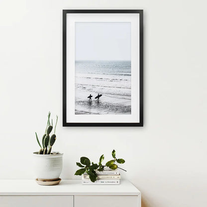 Summer Malibu Themed Wall Decor. Surfers on the Beach