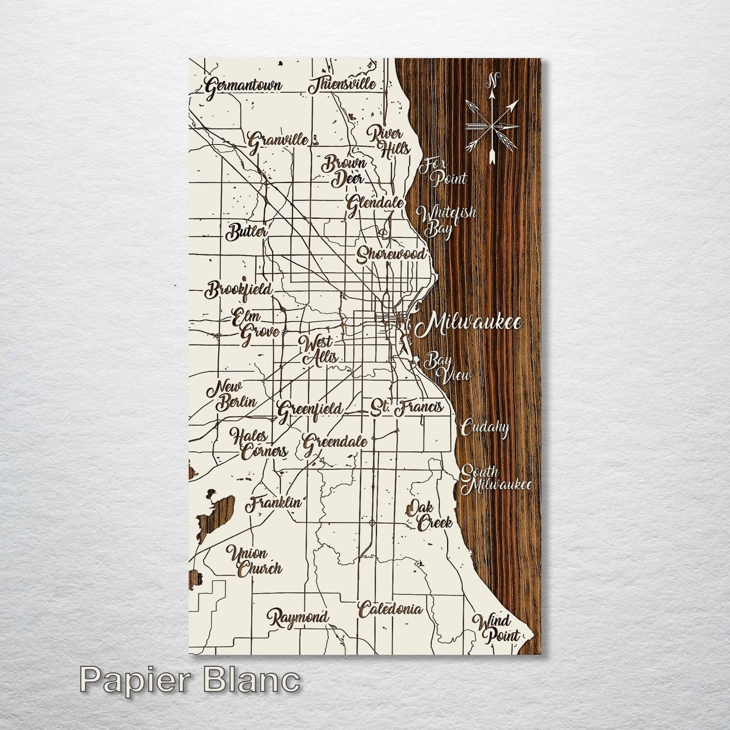 Milwaukee, Wisconsin Whimsical Map