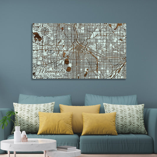 Minneapolis, Minnesota Street Map