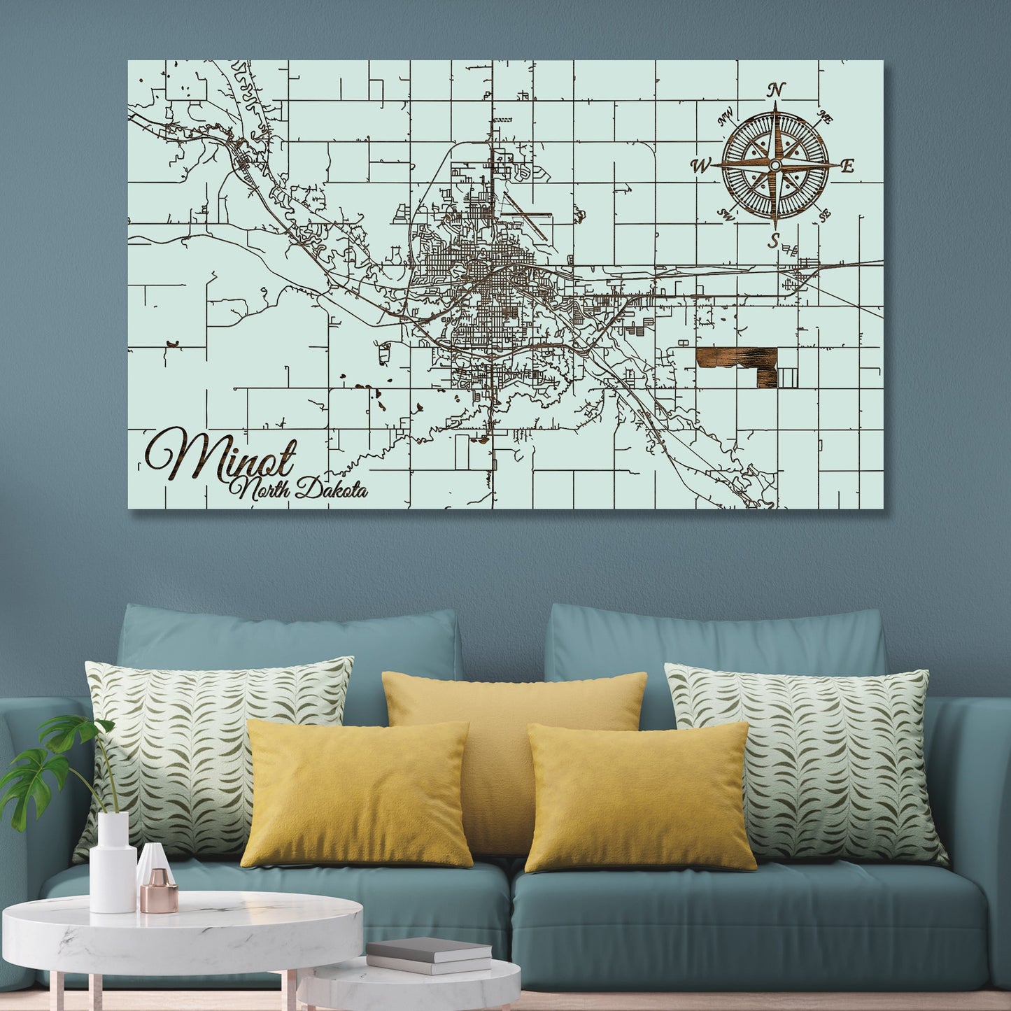 Minot, North Dakota Street Map