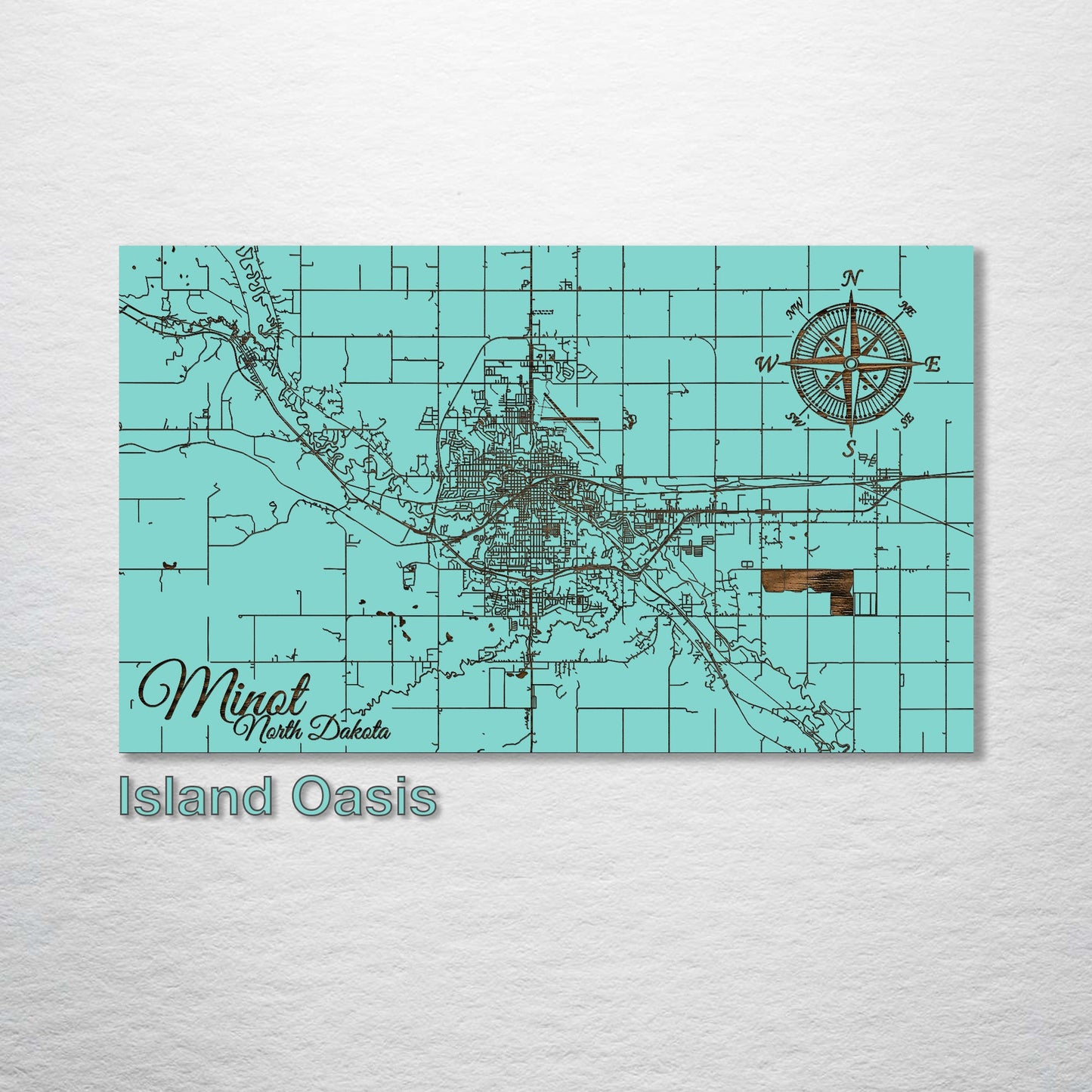 Minot, North Dakota Street Map