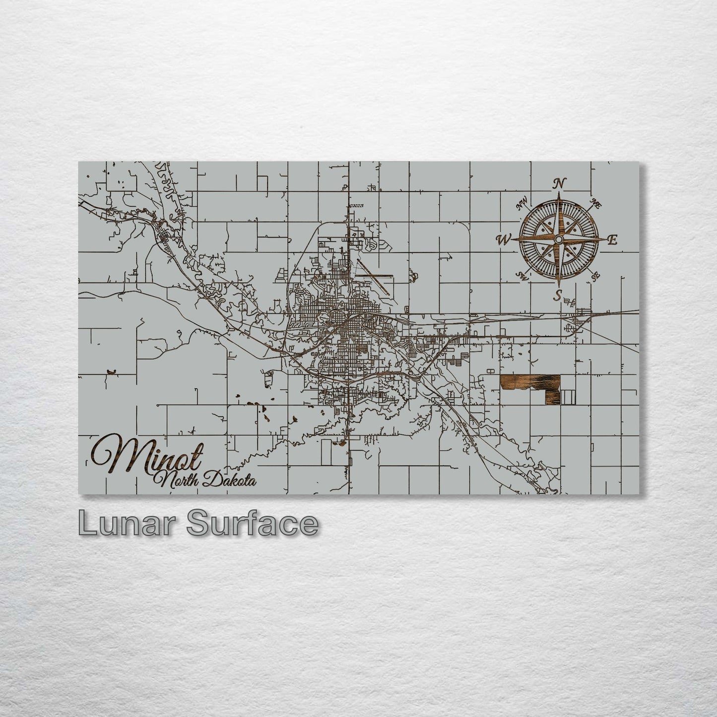 Minot, North Dakota Street Map