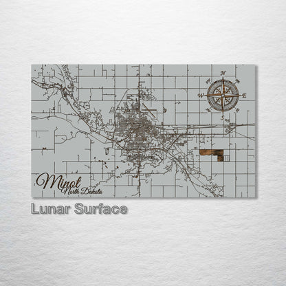 Minot, North Dakota Street Map