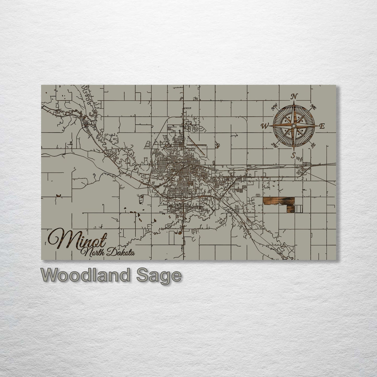 Minot, North Dakota Street Map