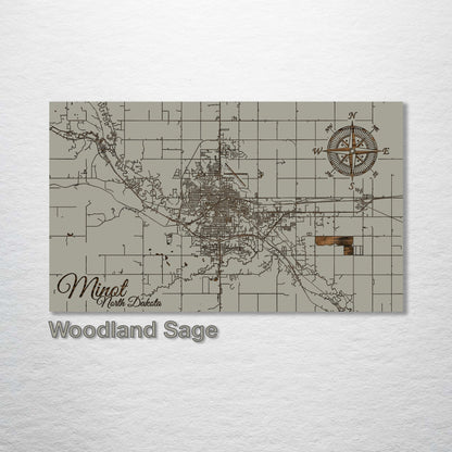 Minot, North Dakota Street Map