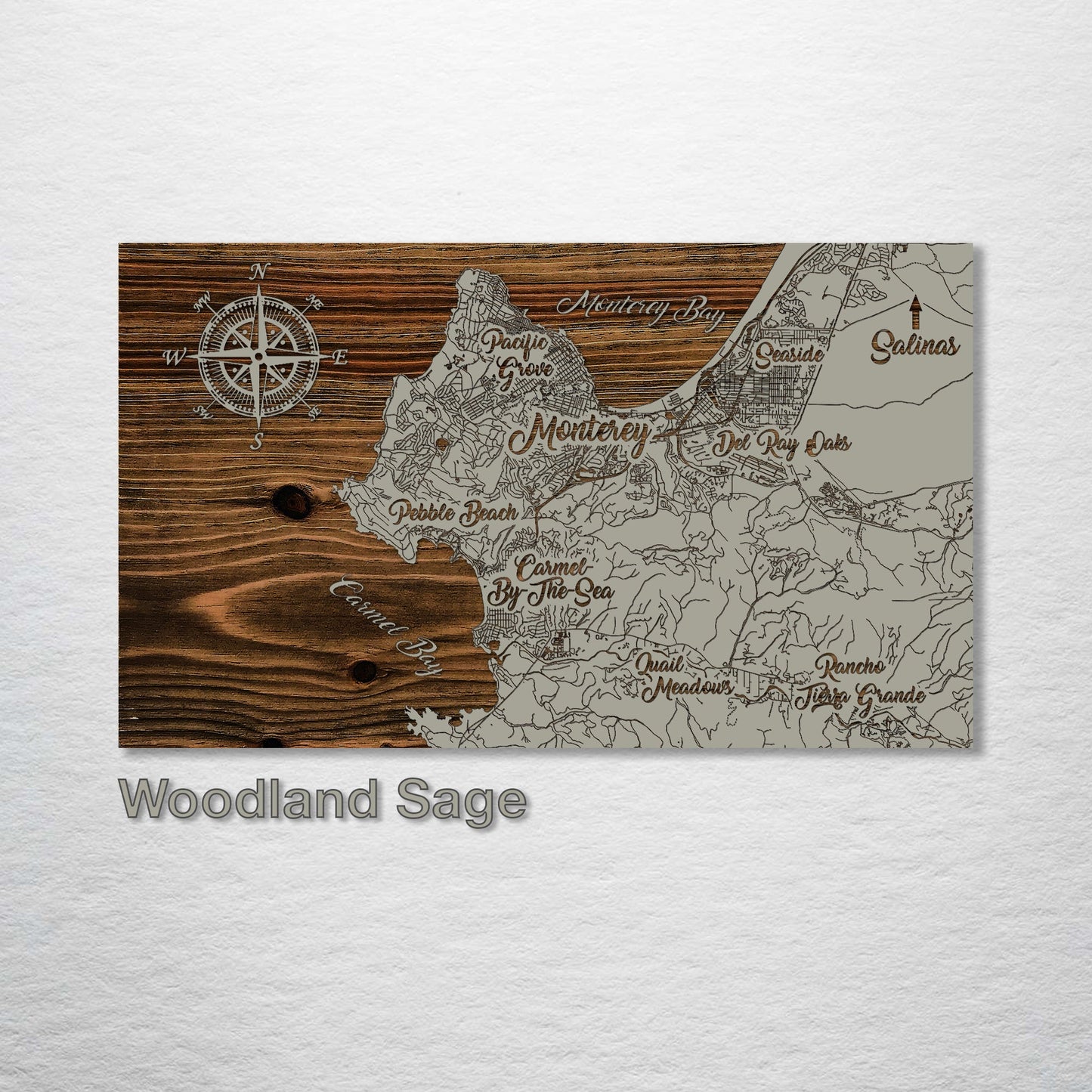 Monterey, California Whimsical Map