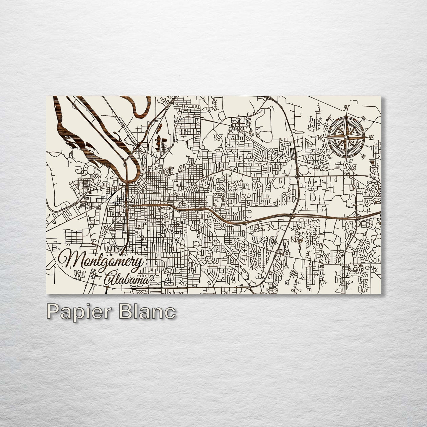 Montgomery, Alabama Street Map