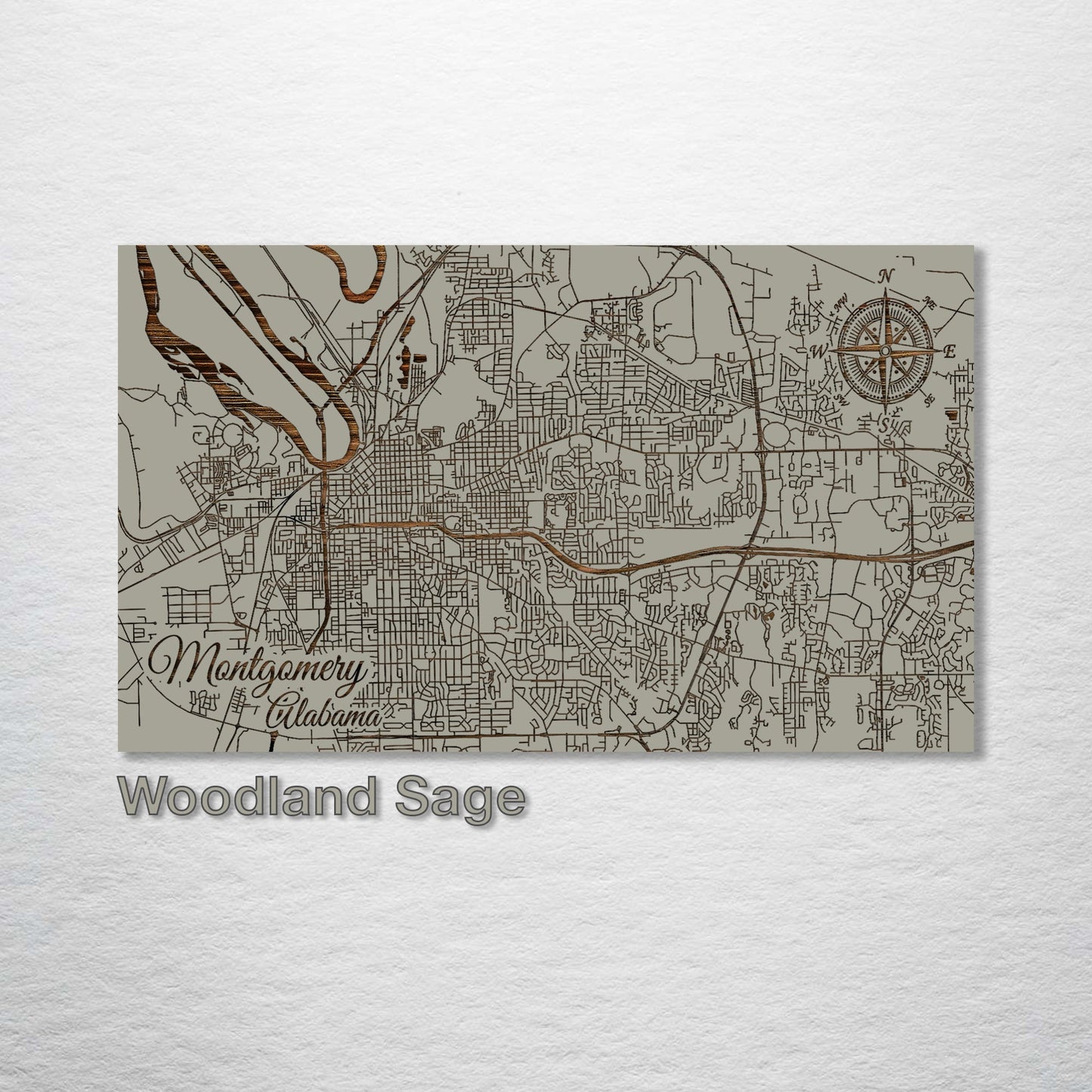 Montgomery, Alabama Street Map