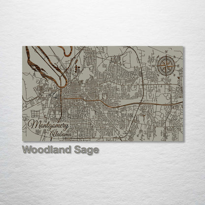 Montgomery, Alabama Street Map