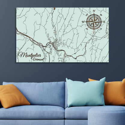 Montpelier, Vermont Street Map