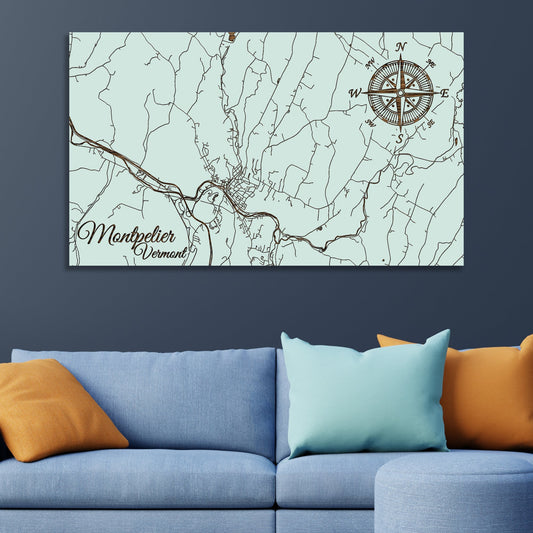 Montpelier, Vermont Street Map