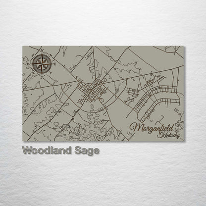 Morganfield, Kentucky Street Map