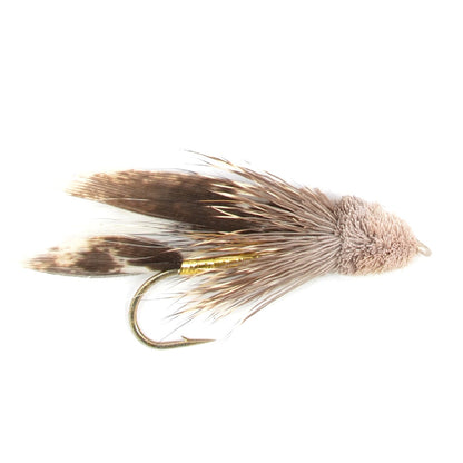 Muddler Minnow Fly Fishing Flies - Classic Bass and Trout Streamers - Set of 6 Flies Hook Size 6