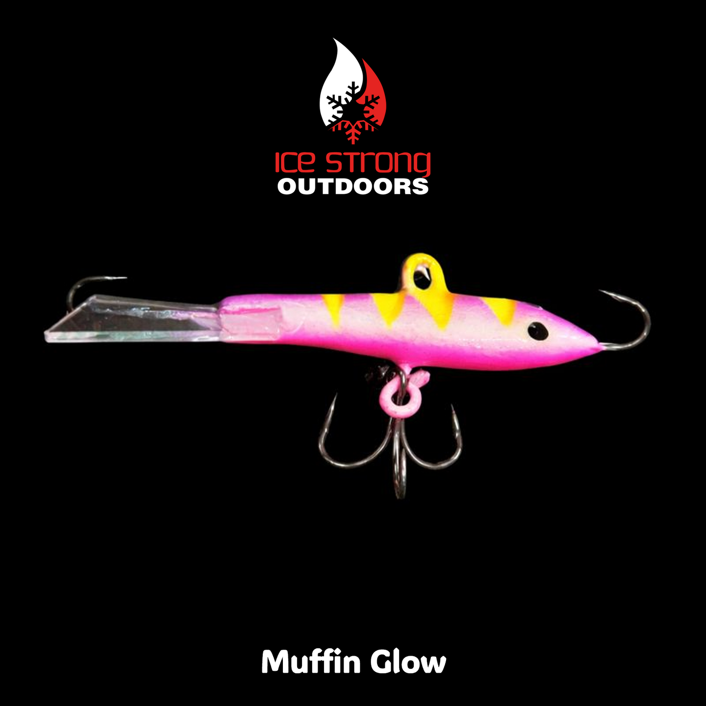 Ice Strong Outdoors - Glow Custom Bay Jiggers -  3/8 oz and 1/2 oz