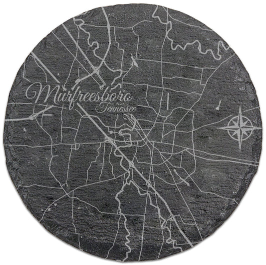 Murfreesboro, Tennessee Round Slate Coaster