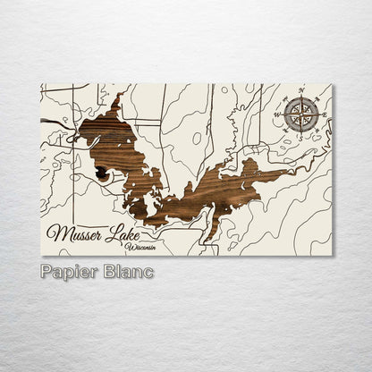 Musser Lake, Wisconsin Map